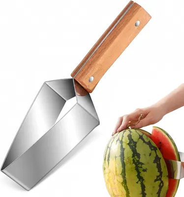 Produktbild von Melonenschneider aus Edelstahl für Wassermelonen, multifunktionaler Obstschneider für die Küche