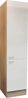 Produktbild von Vorratsschrank ANDY aus Holznachbildung, Weiß matt, mit 2 Türen und 4 Böden