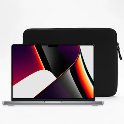 Produktbild von Schutzhülle mit Reißverschluss, kompatibel mit Macbook Pro 14" - EVETANE