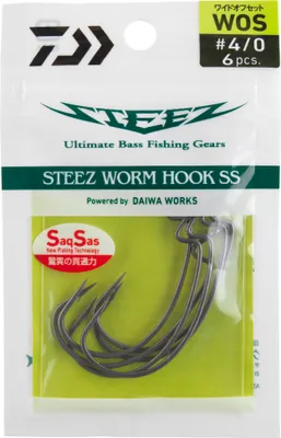 Produktbild von Daiwa Steez Worm Hook Wide Offset #5/0 Einzelhaken