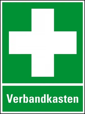 Produktbild von Dreifke® Schild I Rettungs-Kombischild Erste Hilfe, Verbandkasten, Kunststoff...