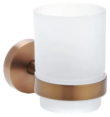 Productafbeelding van Sapho X-ROUND, koperkleurig glas, melkglas, mat koper