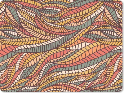 Produktbild von MuchoWow® Mauspad Mousepad Blätter - Muster - Mosaik 23x19 cm - Mousepads - Maus Mat - Pad - Mausunterlage - Schreibtischunterlage - Mauspad
