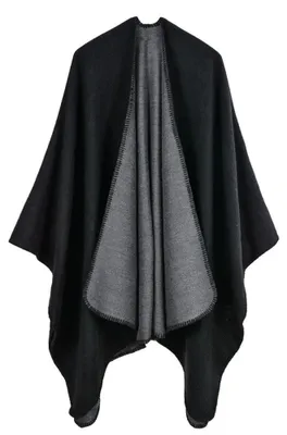 Imagen del producto de Omgoods - Chal de dama y cárdigan reversible para invierno