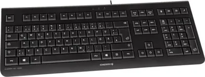 Produktbild von CHERRY KC 1000, Volle Größe (100%), Kabelgebunden, USB, AZERTY, Schwarz
