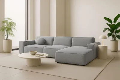 Produktbild von Kaiser Möbel Ecksofa Cursal L-Form, Stoff Artico, Cement, Rechts