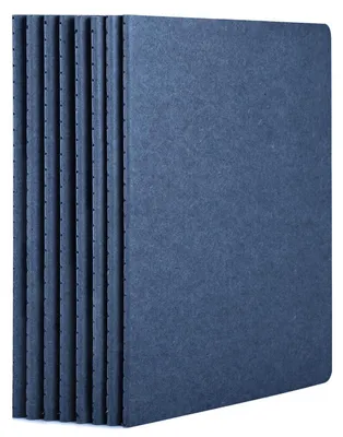 Obrázek produktu pro Blok na poznámky, formát A5, 8 kusů, královsky modrá barva, rozměry 14x21 cm, gramáž 100 g/m², tečkovaný (5 mm), 30 listů