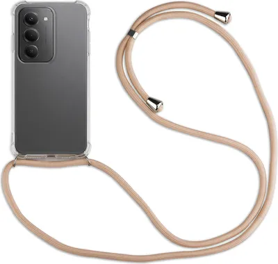 Produktbild von Handykett für Xiaomi Redmi 15 4G /5G (171 cm) Hülle mit Kordel Handyhülle mit Band in Beige/Braun