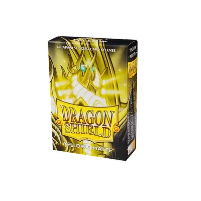Produktbild von Matt Gelb Schutzhülle Japanisch 60er – Kartenhülle 59x86mm