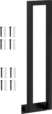 Produktbild von Faziango 95cm U-Form Treppengeländer Schwarz Handlauf für Treppen für Universal Innen und Außen , Flure Seitliche Montage