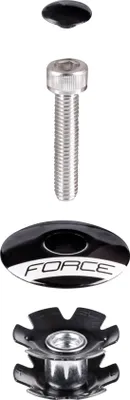 Produktbild von sternmutter FORCE AHEAD 1 1/8'' Al. schwarz komplett