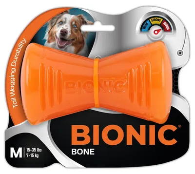 Produktbild von Bionic Bone Knochen, extrem widerstandsfähiges Hundespielzeug, 12cm