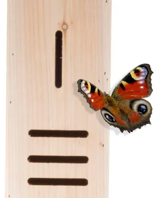 Image de Lifetime Garden Lifetime Garden Hôtel à insectes - bois - 160 x 14,5 x 10 cm - sur poteau
