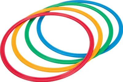 Produktbild von Betzold Gymnastik-Reifen, bunt, 4 Stück, Gymnastikreifen für Motorik/Geschicklichkeit, Seniorenförderung, Durchmesser: 65 cm