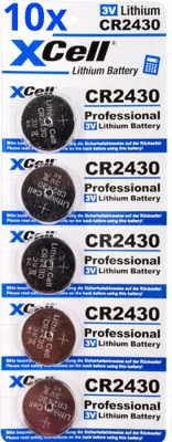 Produktbild von 50x CR2430 Lithium-Knopfzelle 3V / 290mAh (10x 5er Pack)