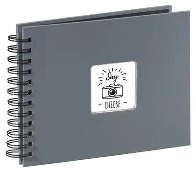 Produktbild von Hama Spiral-Album Fine Art 24x17 cm, 50 schwarze Seiten, Grau