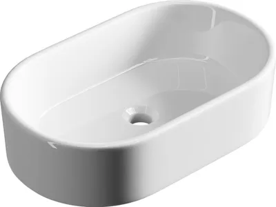 Produktbild von Aufsatzwaschbecken oval 55 cm Badezimmer Waschbecken Bad Gästebad WC