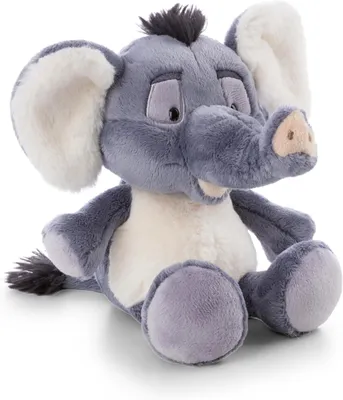 Image de NICI - 62741 - Peluche éléphant EL-Flora 25 cm - gris - Peluche en peluche douce