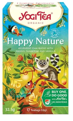 Obrázek produktu pro Yogi Tea®Ajurvédský čaj Happy Nature (17ks), 101844