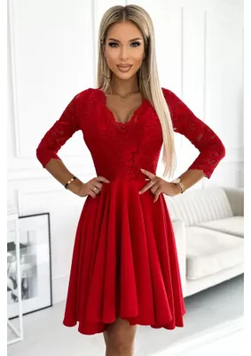 Produktbild von Kleid NUMOCO NICOLLE 210-16 ROT Größe: 4XL