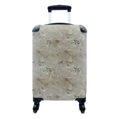 Produktbild von MuchoWow® Koffer Handgepäck Trolley Rollkoffer Kleine Reisekoffer mit 4 Rollen - Granit - Stein - Muster - Cabin Size < 55x40x23 cm & 55x40x20 cm - Fotokoffer - Kabinenkoffer - Boardgepäck - Reise-Box - Reisekoffer - Reisegepäck - Koffer mit Bild - Trolley für Kinder