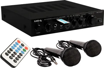Produktbild von Bluetooth MP3 Karaoke-Verstärker mit 2 Mikrofonen AMP3500BT