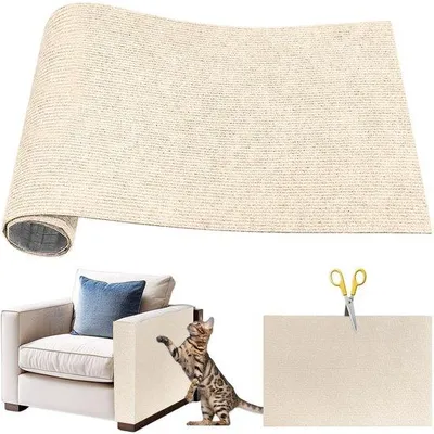 Produktbild von Krabmat für Katzen, 40 x 100 cm, selbstklebend, Katzenleiter, Sofa-Katzenkletteranlage, selbstschneidende Katzenleiterplatten