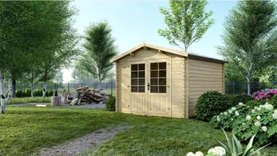 Produktbild von Gartenhaus, Gerätehaus 9m2 - 3x3m - 28mm