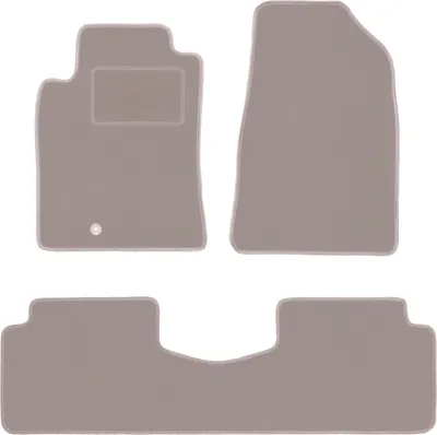 Image de Tapis de sol en velours pour Toyota Camry V sedan (1996-2001) - tapis de sol LUX beige (3 pièces)