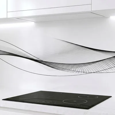 Produktbild von Küchenrückwand Eleganz 60 x 200 cm - monolithische ABS-Platte mit Direktdruck, Spritzschutz Küche & Bad, Fliesenspiegel