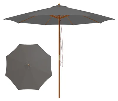 Zdjęcie produktu dla KOMFOTTEU parasol 300 cm, składany parasol balkonowy, okrągły parasol plażowy, parasol ogrodowy na plażę, balkon