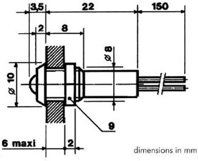 Produktbild von Seder Groupe - 12VBG - LED-Signalleuchte 12V grün- schwarzes Gehäuse