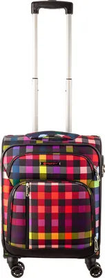 Produktbild von Franky Koffer Handgepäck Spinner Gr. S T1S-DR 55 cm multicollor check