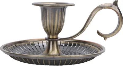 Obrázok produktu pre Vintage držiak na sviečku, okrúhla základňa, stojan na tyč v tvare kužeľa na jedálenský stôl, domáce dekorácie, dovolenka, párty, bronz