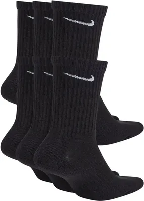 Image de Nike EVERYDAY CUSHIONED CREW (6 PAIRES) NOIR L