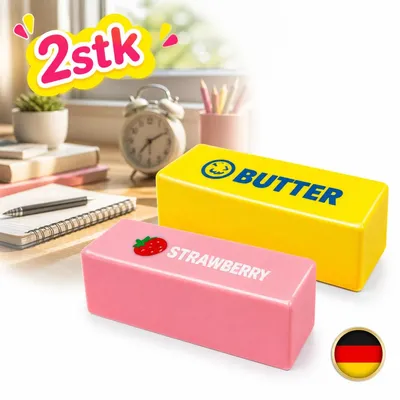 Produktbild von 2er Set Butter Knete Squishy Spielzeug Langsam Rückfedernd Stressabbau Geschenk