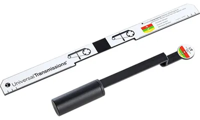 Zdjęcie produktu dla Miernik naprężenia paska GATES Do sprawdzania  er naprężenia, czarny, obciążnik ciągnie pasek w dół, ustawione naprężenie paska można następnie odczytać z linijki, mod. 25