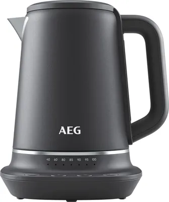 Produktbild von AEG Wasserkocher mit 7 Temperaturstufen und Sicherheitsabschaltung in Grau