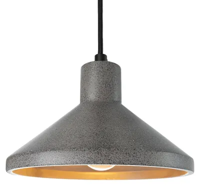 Produktbild von Hängelampe, E27, Lampe Für Wohnzimmer Esszimmer Küche, Höhenverstellbar Farbe Beton-Sandstein-Schwarz