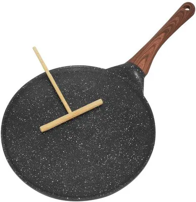 Produktbild von Anti-aanbak pannenkoekenpan met houten handgreep en deegverdeler