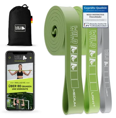Productafbeelding van Premium weerstandsbanden - Krachttraining en Pull-up Band Set met Tas en Trainingsapp