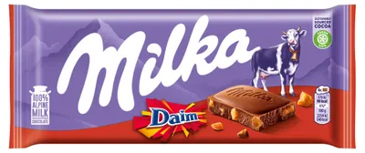 Productafbeelding van Milka Daim melkchocolade – 90 gram
