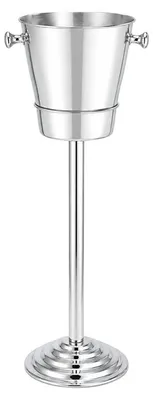 Produktbild von Champagnerkübel auf Ständer aus Edelstahl, Höhe 84 cm