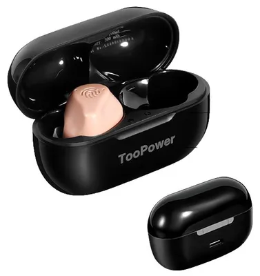 Produktbild von TooPower Hörverstärker mit Ladeetui, diskret, beige