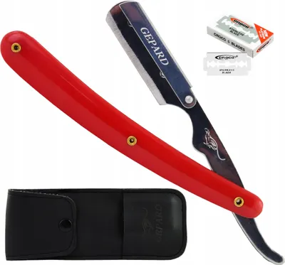 Produktbild von Rasiermesser Tommo Rot  Barber ,Rasierer Friseurstudio , austauschbare Klinge