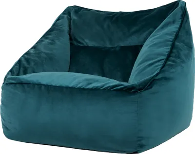 Produktbild von Icon Riesen Sitzsack Sessel Natalia Blaugrün Plüsch XXL Sitzsack Erwachsene Gemütlichkeit