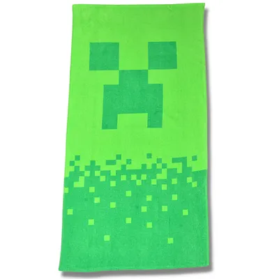 Produktbild von Minecraft Badetuch Digital Creeper Strandtuch 70 x 140 cm Baumwolle