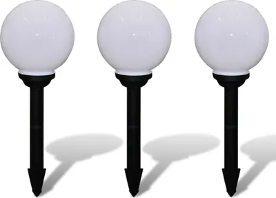 Immagine prodotto di vidaXL Luci per sentieri 3 pz. LED 20 cm con picchetto a terra