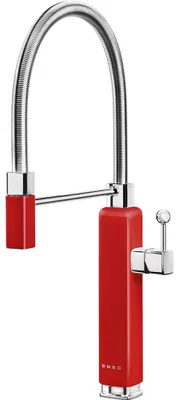 Obrázek produktu pro Smeg MDF50RD, Červená, Mosaz, Páková rukojeť, Samostarný, Typ C, Keramický