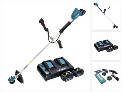 Produktbild von Makita DUR 368 APM Akku Freischneider 36 V ( 2 x 18 V ) Zweihandgriff Brushless + 2x Akku 4,0 Ah + Ladegerät
